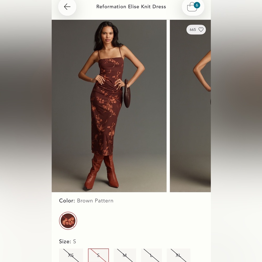 Reformation Elise Midi Dress